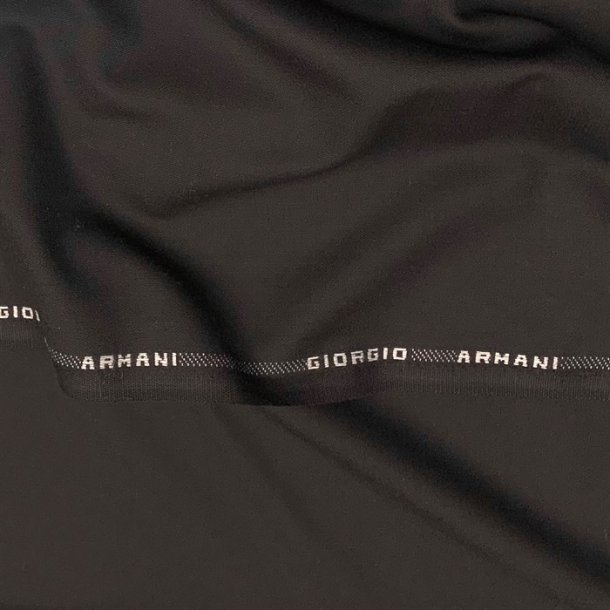 Giorgio Armani uldkvalitet i sort - pr. 0,25 meter