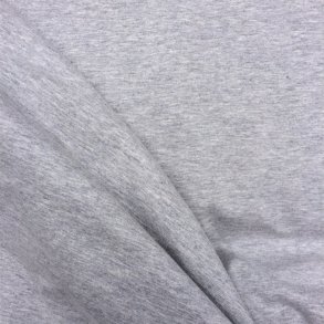 Lysegr bomuldsjersey  pr. 0,25 meter