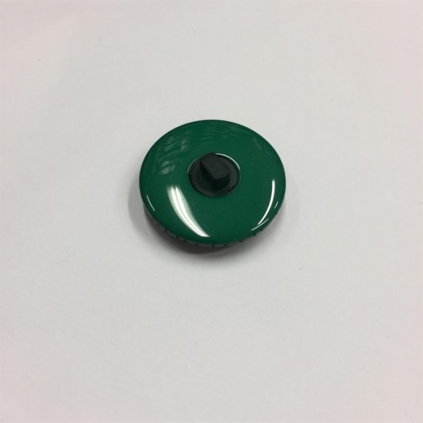 Grn kapsel-knap ca. 27 mm - pr. stk.