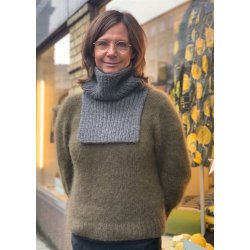 Strikkeopskrift til hue og halsedisse i Esther og Alice garn fra Permin