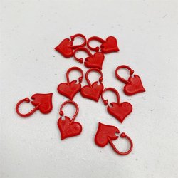 Hjerteformede maskemarkrer, small 