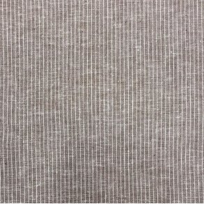 Hr / bomuld med brune striber - pr. 0,25 meter 