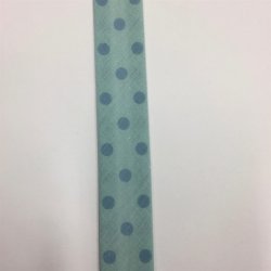 Skrbnd med prikker bl - 14, 20 mm - pr. meter