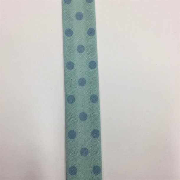 Skrbnd med prikker bl - 14, 20 mm - pr. meter