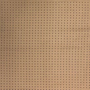 V�vet bomuld i beige med let str�k og sorte stjerner - pr. 0,25 meter. 