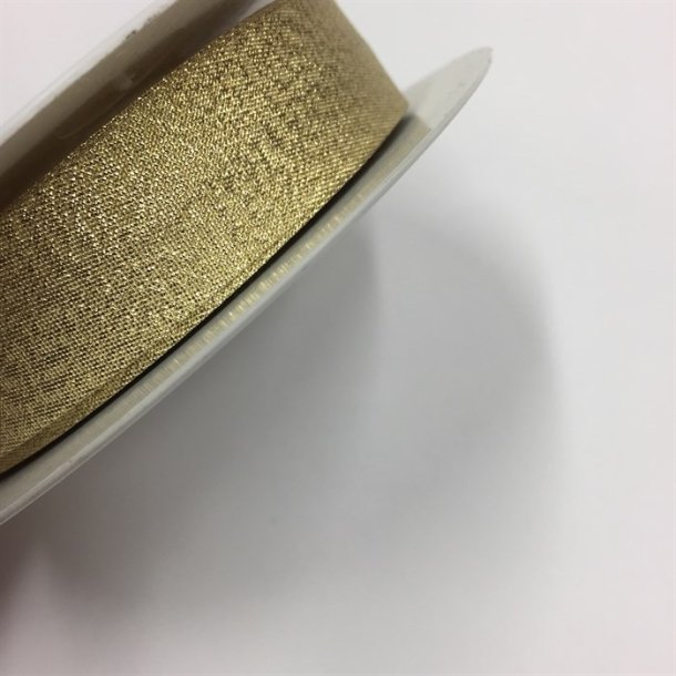 Skrbnd med guldglimmer / lurex - pr. meter