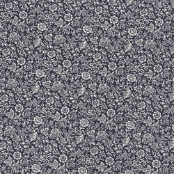 Liberty bomuldspoplin 'Kelmscott' i koksgr - pr. 0,25 meter. 