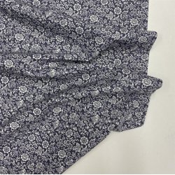 Liberty bomuldspoplin 'Kelmscott' i koksgr - pr. 0,25 meter. 