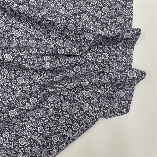 Liberty bomuldspoplin 'Kelmscott' i koksgr - pr. 0,25 meter. 