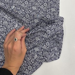 Liberty bomuldspoplin 'Kelmscott' i koksgr - pr. 0,25 meter. 