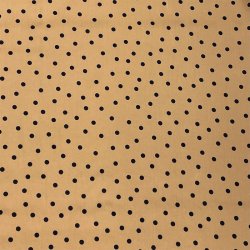 Kokka bomuld/viskose Little Dot camel (BC-91110-111D) - pr. 0,25 meter