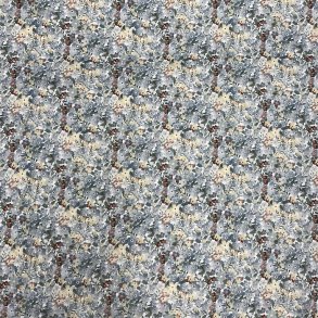 �kologisk bomuldsl�rred med sm� fine blomster i d�mpede nuancer - pr. 0,25 meter. 