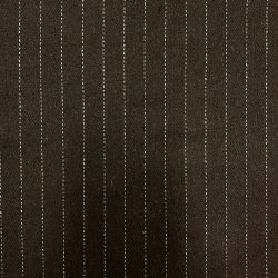 Stribet uld med polyester i brun - pr. 0,25 meter