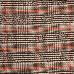 Jakkestof i beige, brun og orange - pr. 0,25 meter