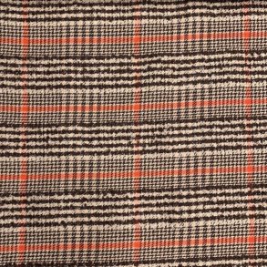 Jakkestof i beige, brun og orange - pr. 0,25 meter