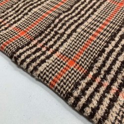 Jakkestof i beige, brun og orange - pr. 0,25 meter