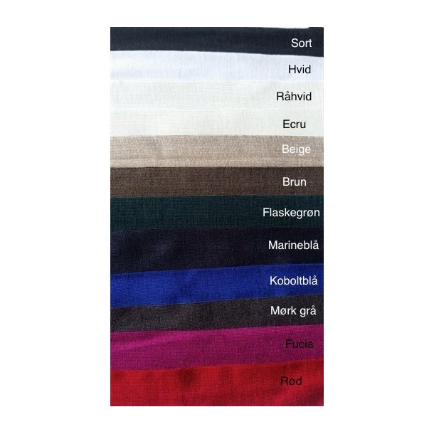 Jersey skrbnd 20 mm 12 farver - pr. meter