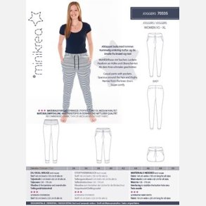 Joggers, voksen - MiniKrea mnster 70335