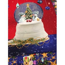 Jule-kupon med snemnd i glaskugle - pr. kupon 