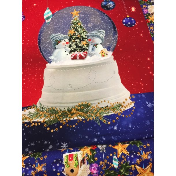 Jule-kupon med snemnd i glaskugle - pr. kupon 