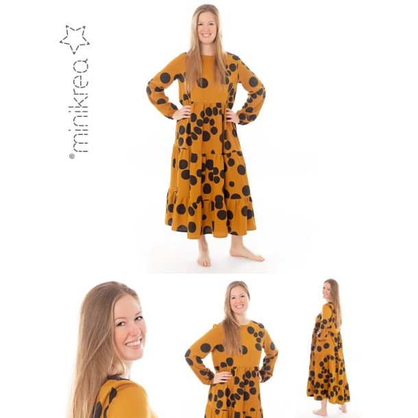 Kjole med flser - MiniKrea mnster 70055