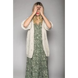 Klver-cardigan / Klver-jakke - strikkekit fra Sandnes