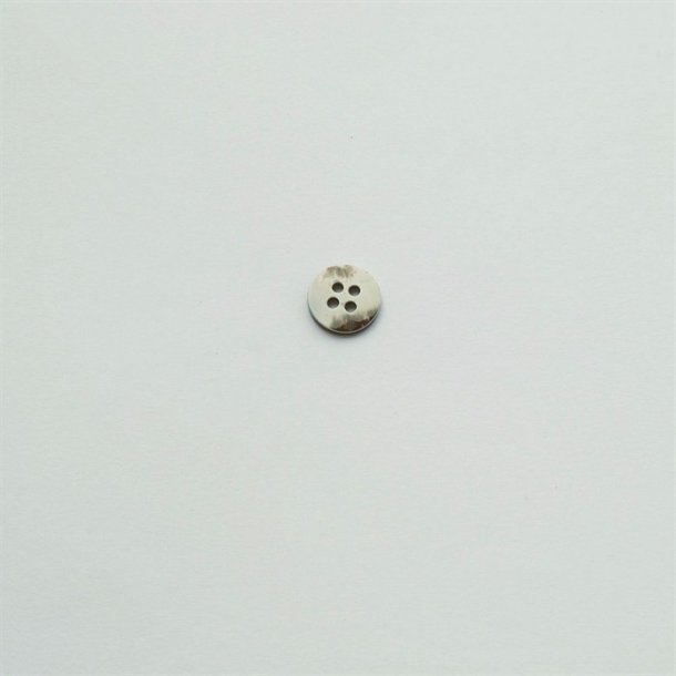 Perlemorsknap med kant, changerende i m�rke farver, 10 mm