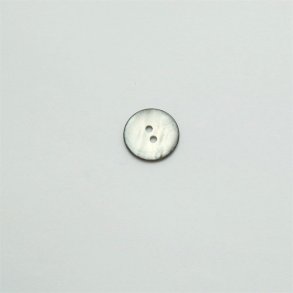 Perlemorsknap, flad, med changerende glans i m�rke farver, 21 mm