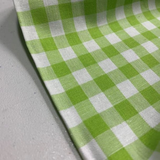 Kkkentern i pastelgrn og hvid - pr. 0,25 meter