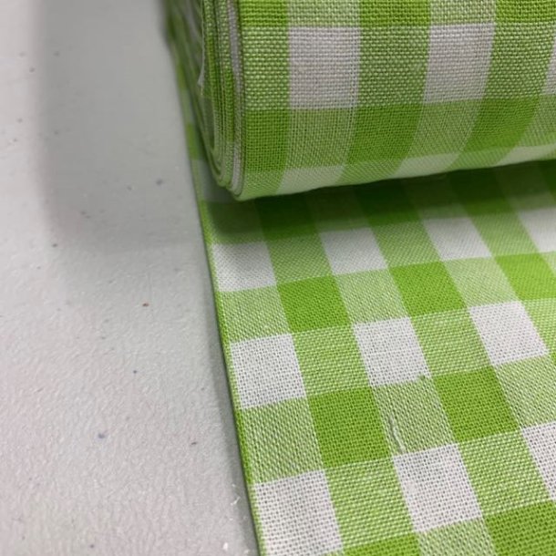 Kkkentern i pastelgrn og hvid - pr. 0,25 meter