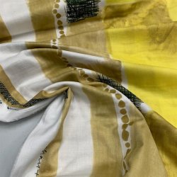 Kokka double gauze fra Nani Iro i gule / gyldne nuancer - pr. 0,25 meter