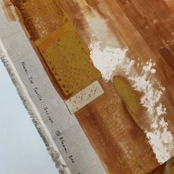 Kokka lrred i hr fra Nani Iro (gyldenbrun / rustfarvet) - pr. 0,25 meter