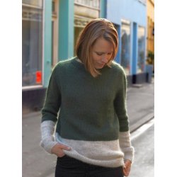Kontrastsweater - PetiteKnit strikkekit