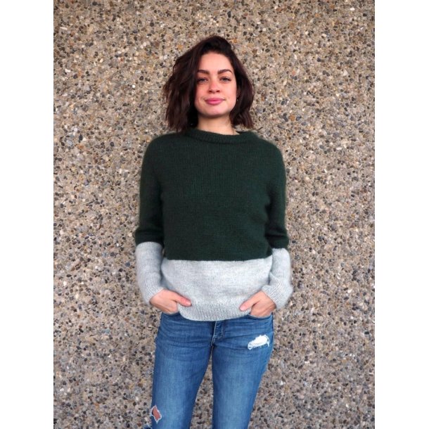Kontrastsweater - PetiteKnit strikkekit