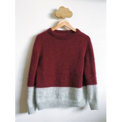 Kontrastsweater - PetiteKnit strikkekit