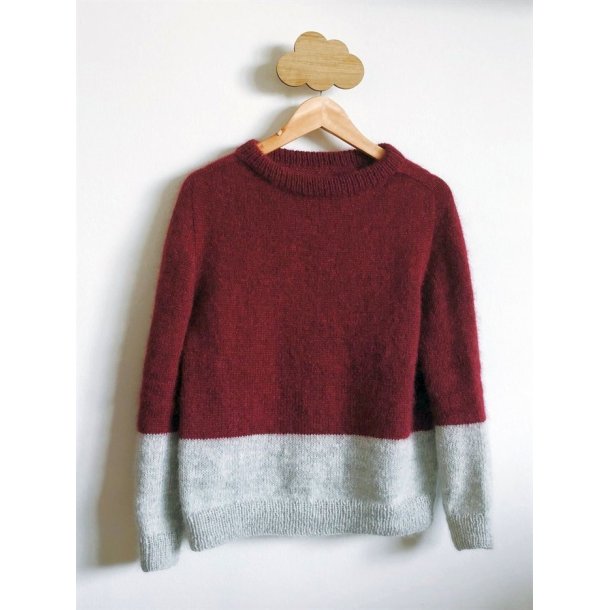 Kontrastsweater - PetiteKnit strikkekit