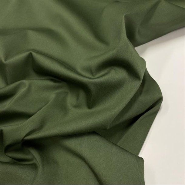 Lrredssatin til bukser i olivengrn - pr. 0,25 meter