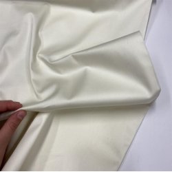 Lrredssatin til bukser i rhvid - pr. 0,25 meter