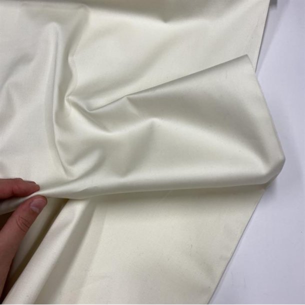 Lrredssatin til bukser i rhvid - pr. 0,25 meter