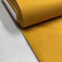 Lrredssatin til bukser i karrygul - pr. 0,25 meter