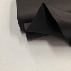 Lrredssatin til bukser i sort - pr. 0,25 meter