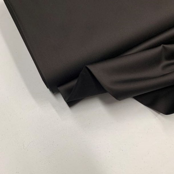 Lrredssatin til bukser i sort - pr. 0,25 meter
