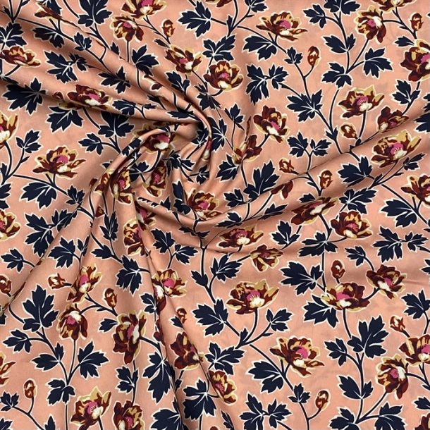 Liberty bomuldspoplin 'Linley' i laksefarvet - pr. 0,25 meter 