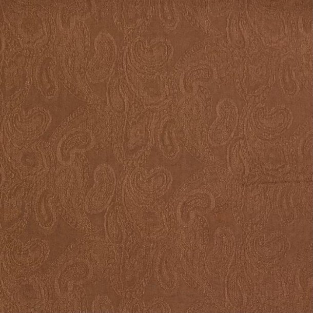 Viskose med smukt mnster i brun - pr. 0,25 meter