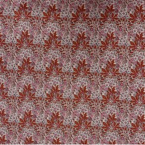 Liberty bomuld Tana Lawn med r�de blade og blomster - pr. 0,25 meter 