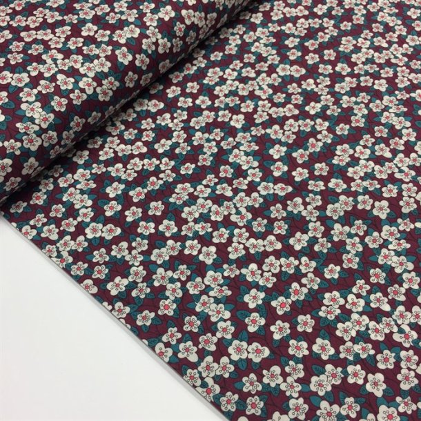Liberty bomuld, ffion Tana Lawn Cotton (blomme) - pr. 0,25 meter