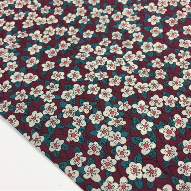 Liberty bomuld, ffion Tana Lawn Cotton (blomme) - pr. 0,25 meter