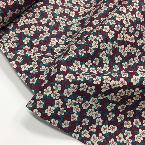 Liberty bomuld, ffion Tana Lawn Cotton (blomme) - pr. 0,25 meter