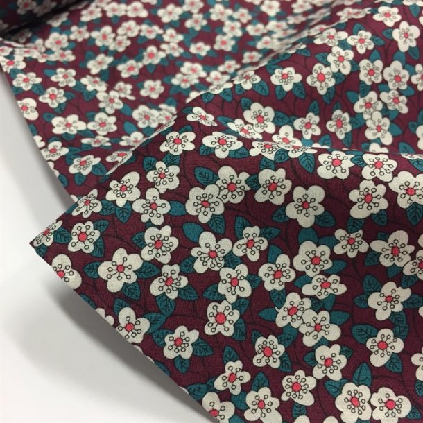 Liberty bomuld, ffion Tana Lawn Cotton (blomme) - pr. 0,25 meter