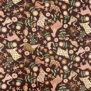 Liberty bomuld med forskellige dyr og blomster - pr. 0,25 meter 